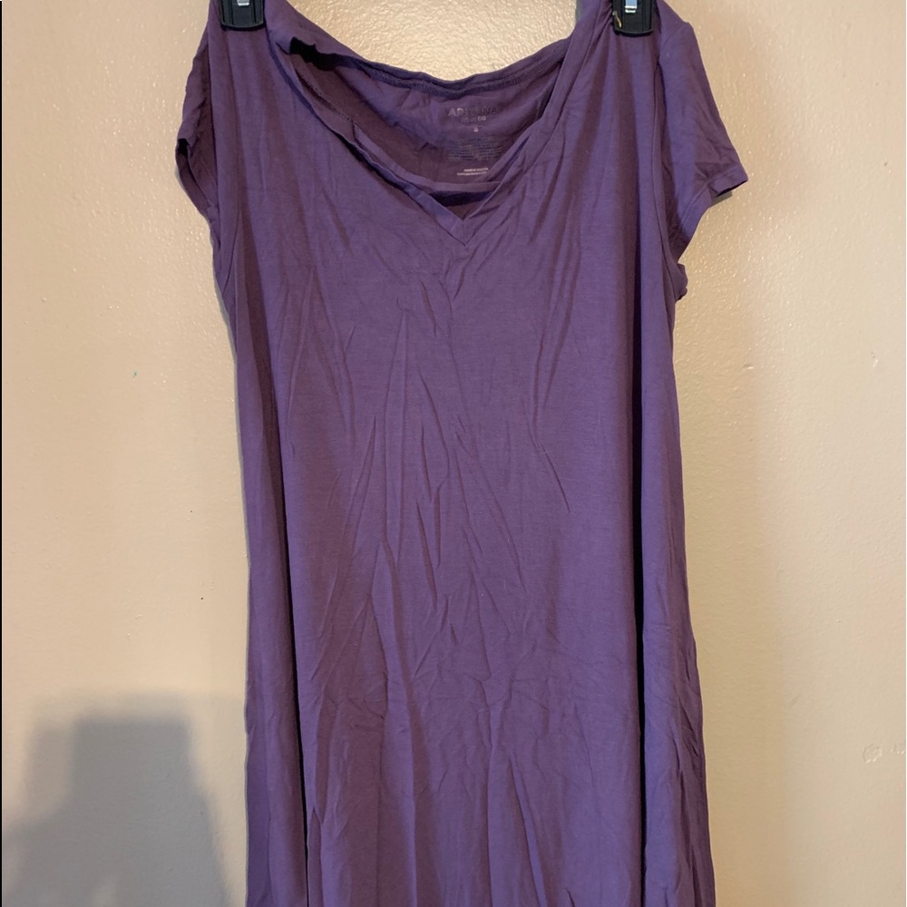 Purple Tee-shirt Dress